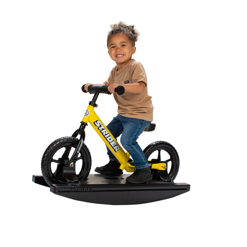 Strider 12 Sport Baby Bundle in Yellow with Boy