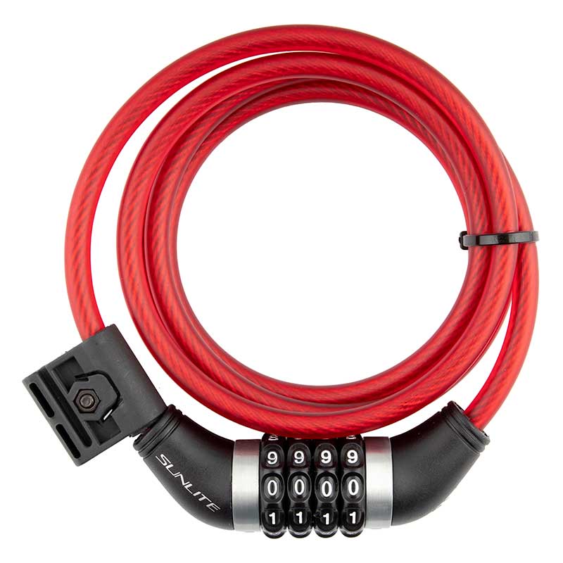 Sunlite Resettable Combo Lock in Red