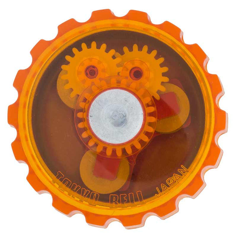 Mirrycle JelliBell Bike Bell - Orange from Top