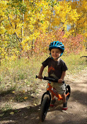 Strider 12 Sport Balance Bike on the trail